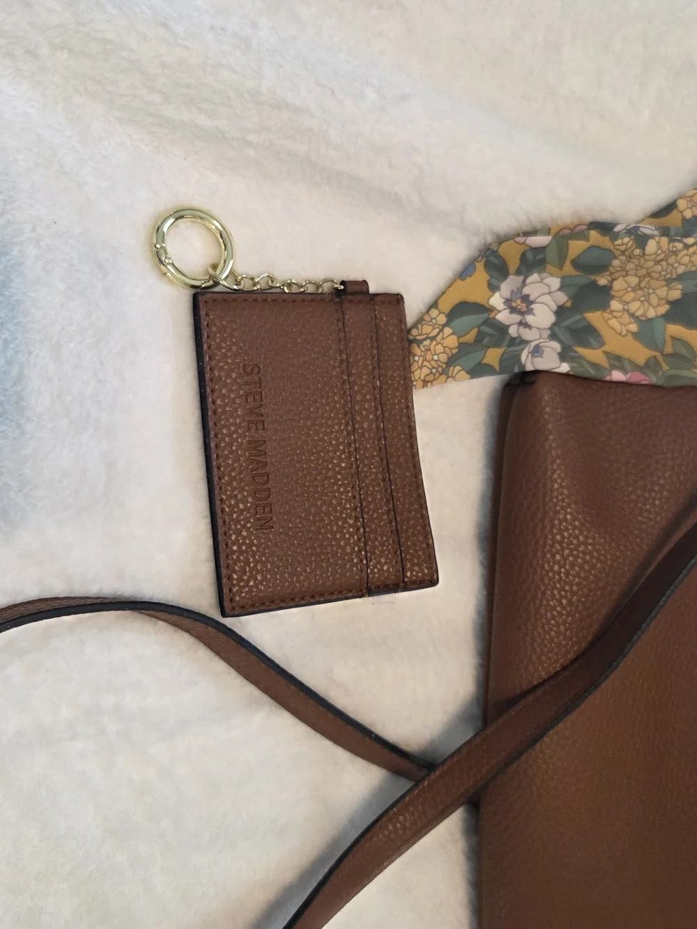 Steve Madden Brown Pebble Crossbody Bag